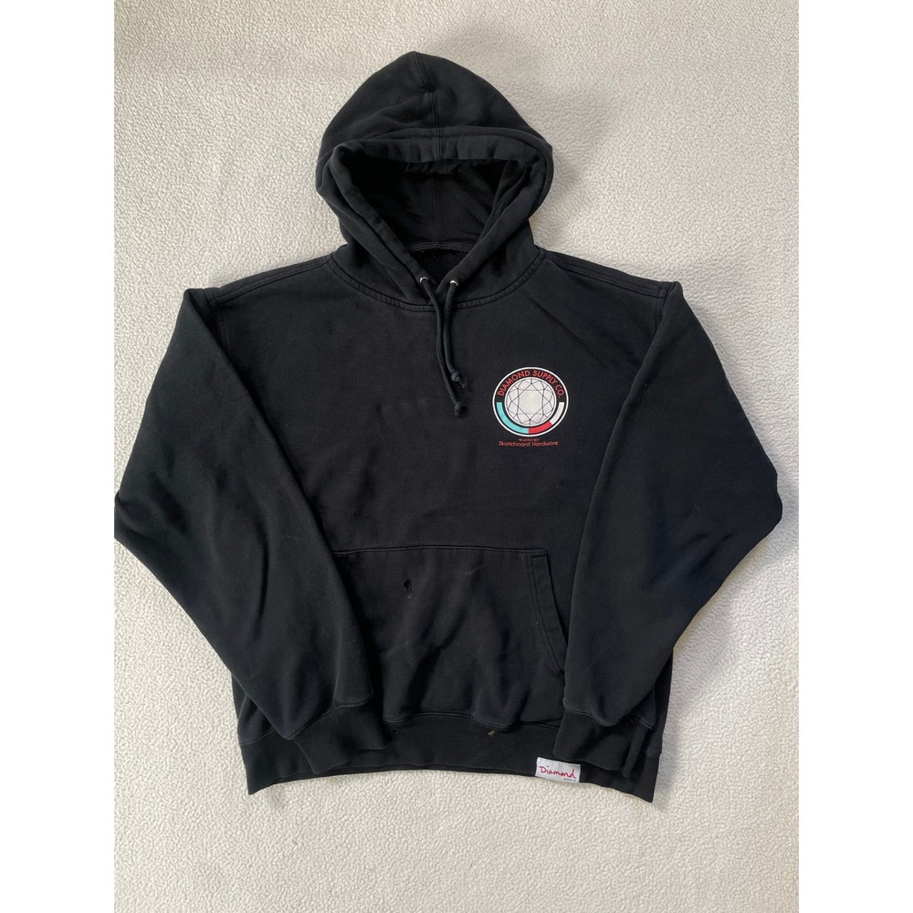 Distressed Diamond Supply Co Men Medium Hoodie Black Skateboard Hardware Graphic